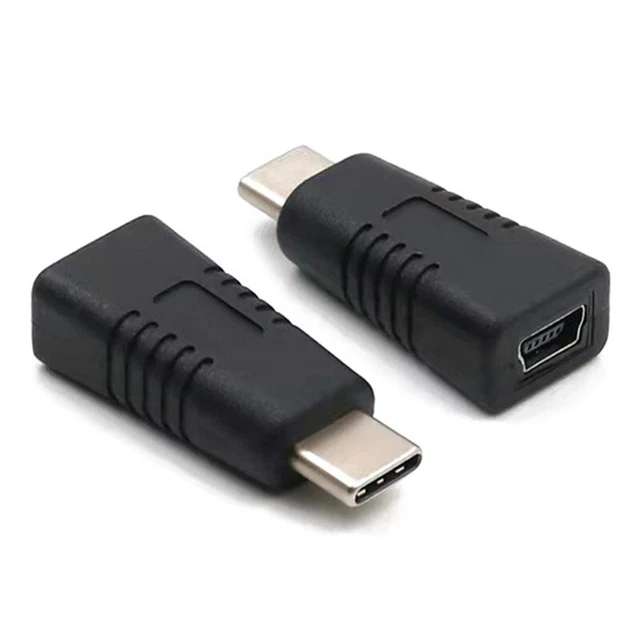 Mini Female MINI USB FEMALE To Type C Male Adapter Mini T Type Female To Data Cab ...