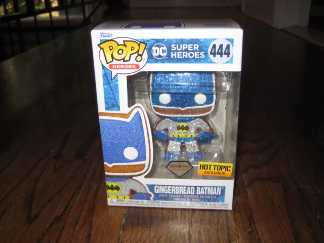 Funko POP! Heroes DC Gingerbread Batman Diamond 444 Hot topic  NEW!  Christmas