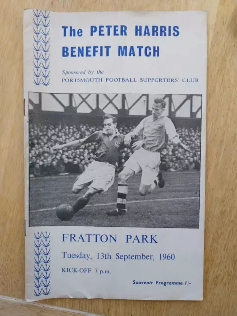 At Portsmouth : Peter Harris Benefit Match 13.9.60 - Showbiz Xi V. Portsmouth Xi