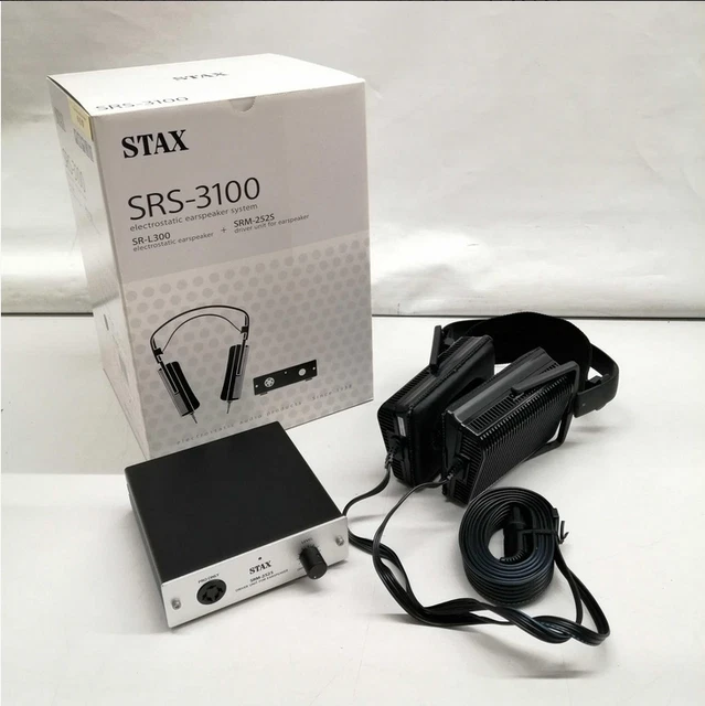 STAX SRS-3100 Sound Headphone SR-L300 + SRM-252S Ear Speaker System Condenser STAX SRS-3100 Sound Headphone SR-L300 + SRM-252S Ear Speaker System Condenser