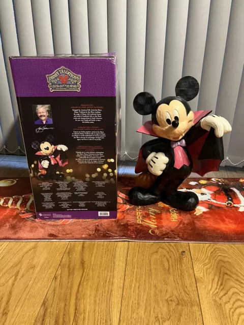 Disney Traditions Minnie Witch and Vampire Mickey Halloween Figurine
