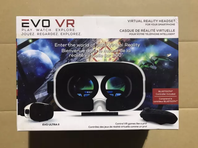 EVO VR Virtual Reality Headset For Smartphone 360 Virtual Reality BNIB