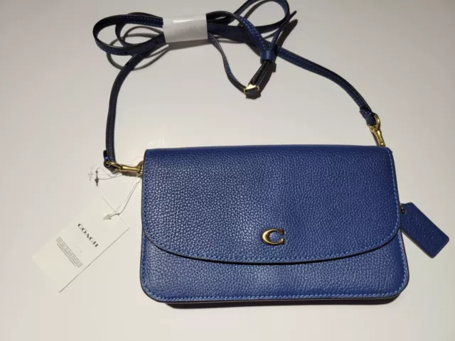 Coach C4815 Hayden Crossbody Handbag True Blue Pebbled Leather NWT $195