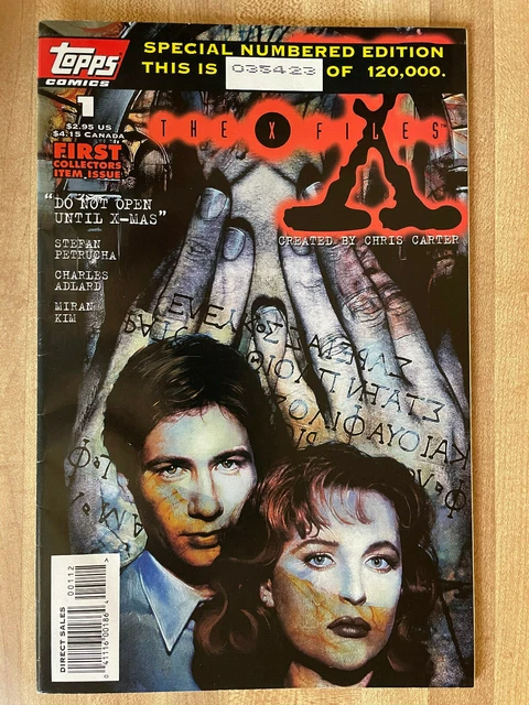 THE X-FILES #1 F/VF 1995 Fox Mulder Dana Scully TOPPS Special Numbered Edition