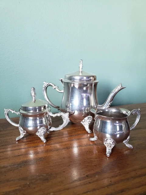 Antique Children's Silver Plated Tea Set