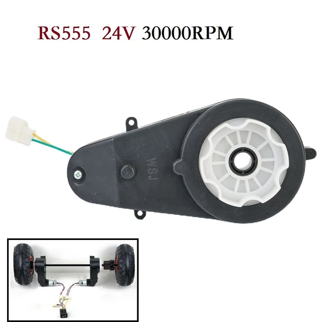 2 Moteurs 24V RS555 Pour Voiture Enfant - Boîte Vitesse Électrique Haute Vitesse