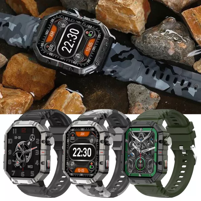 MILITARY SMART WATCH for Men Answer Make Call Rugged Tactical