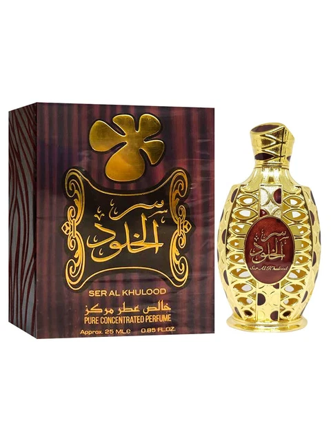 Lattafa Ser Al Khalood Long Lasting Attar  Eau De Parfum for Men and Women 25 ml
