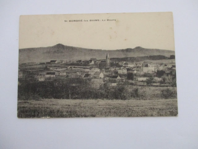 Cpa Nievre 58 Saint Honore Les Bains Le Bourg