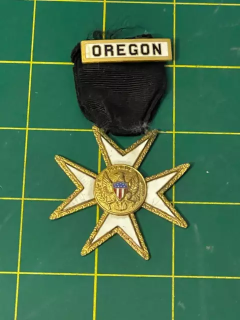 VINTAGE MASONIC KNIGHTS TEMPLAR MALTESE CROSS EAGLE Oregon 03-200