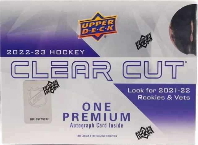 2022/23 Upper Deck Clear Cut Hockey  Factory Sealed Hobby Box