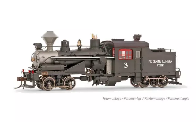 Rivarossi 2881, HO Scale, Heisler Steam loco, 2-Truck model, "Pickering Lumber '