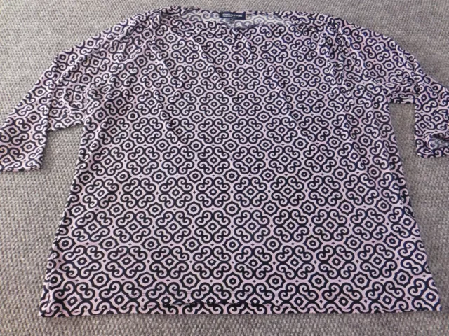 Jones New York  Womens Blouse 3X Plus purple pullover top stretch