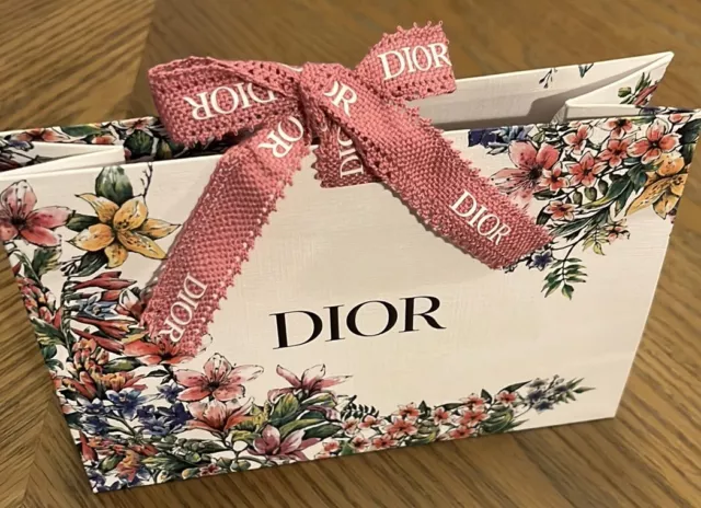 Christian Dior Gift Box White W. Tissue 81/2x51/2x2 3/4 Excellent