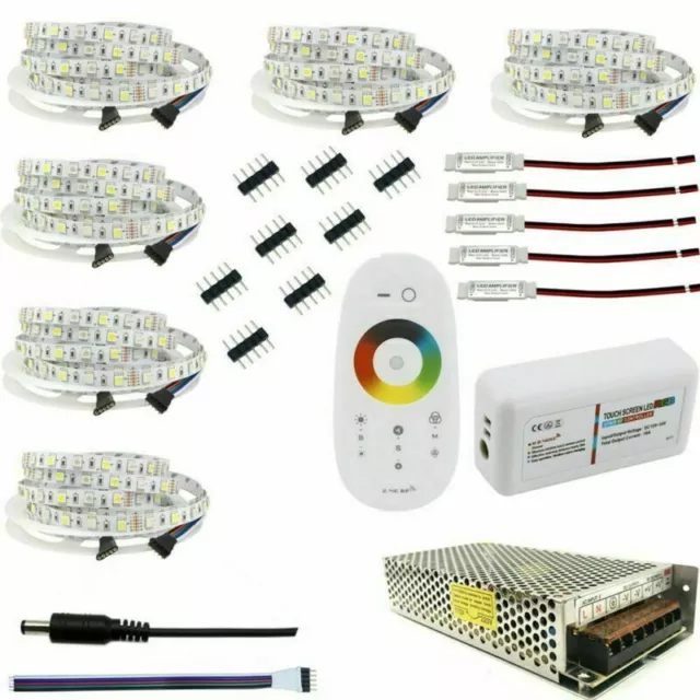 Tira de LED 10m 20m 25m 30m RGB RGBW RGBWW Set 5050 LED Cinta Luz Táctil Control remoto