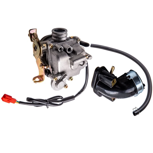 18mm Carburetor With E-Choke + Suction Rex Rs 400/Rs 450/Rs 460/GY6 - Foto 4