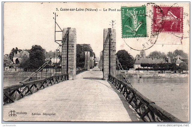 58 COSNE SUR LOIRE - pont sur la loire
