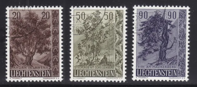 Liechtenstein 1958 - Mi. 371 - 373 (Bäume und Sträucher (II)) gestempelt