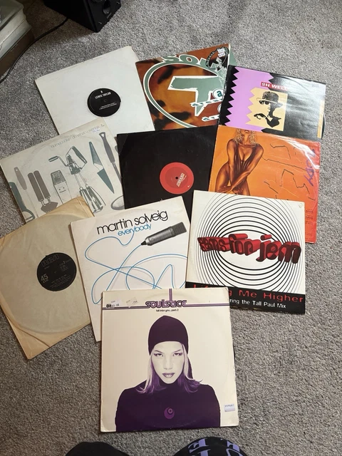 Ibiza 90s 2000s Vinyl 10x House Vinyl Records Sammlung | 12" Ibiza Dance 90s/2000s | Für DJs & Sammler Vinyl Ständer