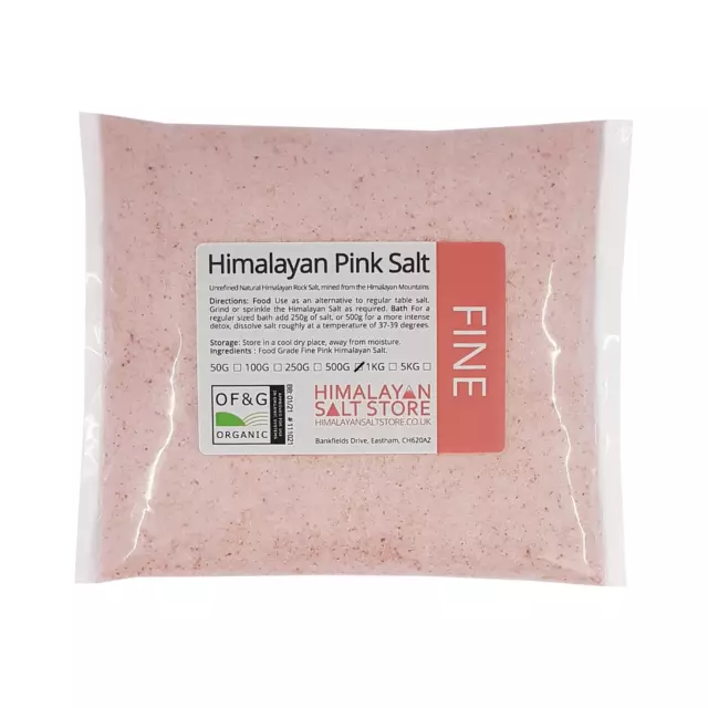 Himalayan Fine Pink Salt Natural Organic Food Grade Pure - over 19000 sales!!