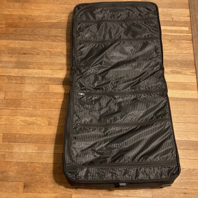 Tumi Black Alpha Wheeled Garment Bag 2233D3 Extended Trip Rolling Wardrobe 8