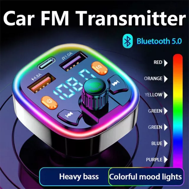 Wireless Bluetooth Car FM Transmitter Handsfree Kit MP3 Player Adapter Charger