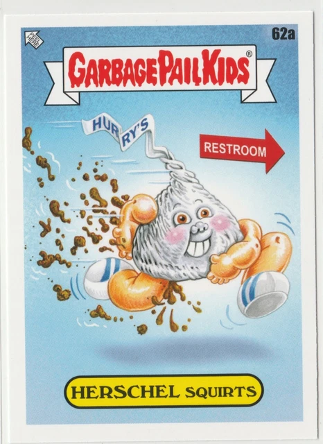 2021 Topps Garbage Pail Kids Food Fight Herschel Squirts 62a GPK sticker