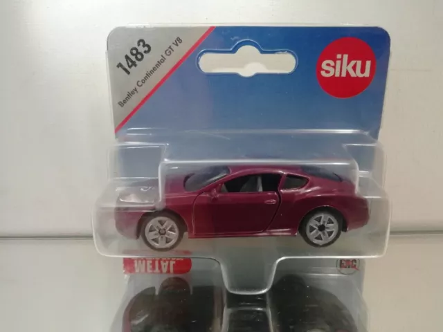 Siku 1483 Bentley Continental Gt V8 En Violet Sur Blister