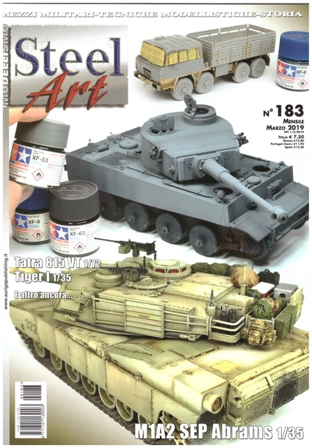 STEEL ART N° 183 Rivista Mensile Di Modellismo Marzo 2019 EUR