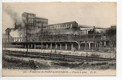 PONT A MOUSSON - Meurthe et Moselle - CPA 54 - Les FONDERIES - Fours à Cokes