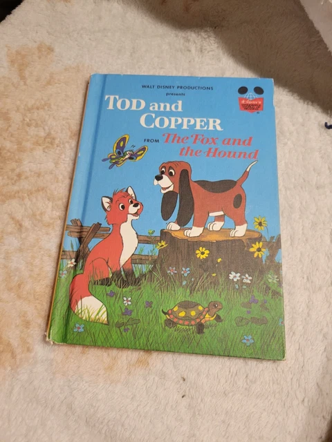 VINTAGE WALT DISNEY Tod and Copper Hard Cover Book The Fox and the ...