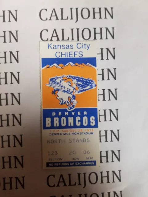 1979 Broncos vs Chiefs Jon Keyworth only pass (touchdown) Perfect QBR! Buffalos