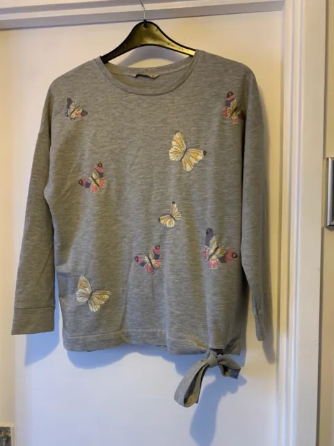 Tu Long Sleeved Butterfly Top Size 12