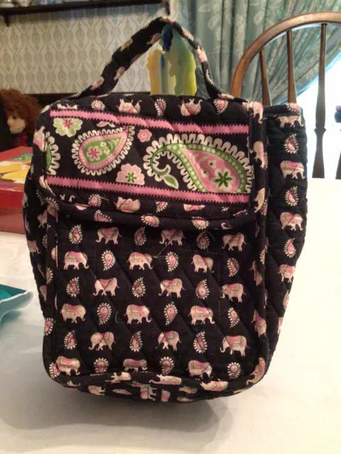 Vera Bradley Let's Do Lunch Bag Insulated Quilted Lunchbox Elephant