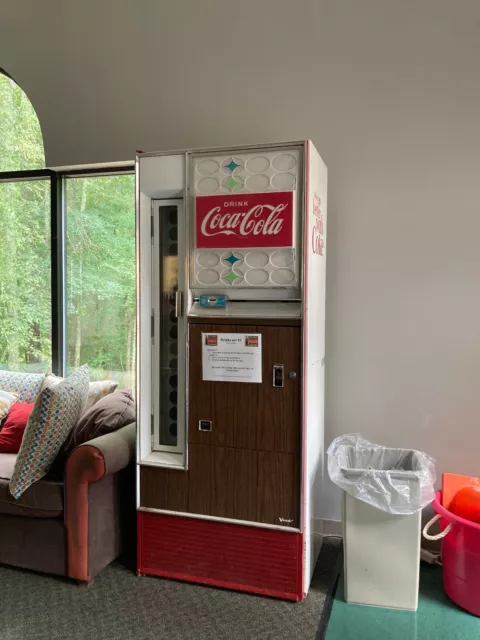Vtg Coca-Cola Tin Vending VENDO Machine 7" X 4" Hinged Front Door