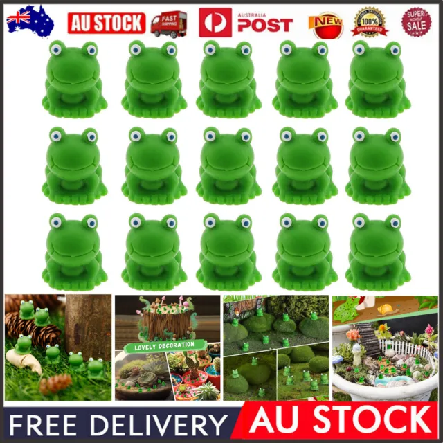 10-50x Miniature Resin Frog Figurines Fairy Garden Moss Landscape Frog Ornaments