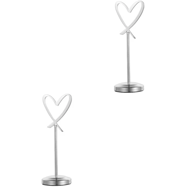 2x Soporte para número de mesa Soporte para fotos Clip Soporte para fotos
