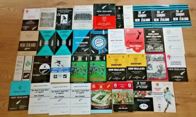 New Zealand Rugby Union Tour Programmes 1953 - 2004