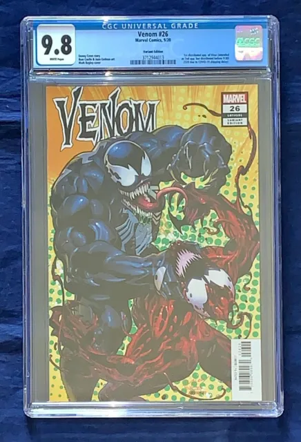 Venom #26 CGC 9.8 Mark Bagley 1:50 Variant - 1st full appearance of Virus