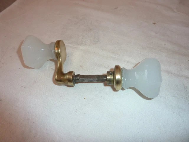 Poignée De Porte Ancienne - Bouton Boule Noir En Acier - Diamètre 7cm - Vintage