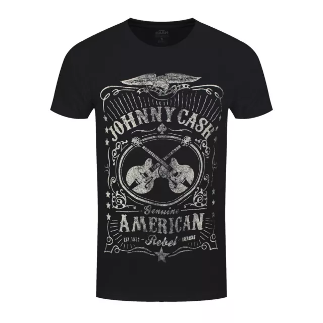 Johnny Cash T-Shirt American Rebel New Black Official