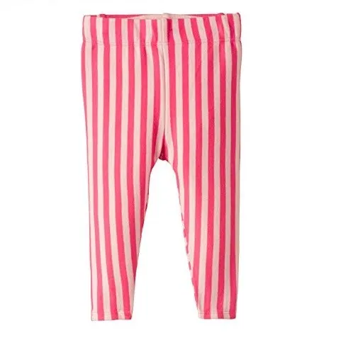 Little Green Radicals Organic  Jersey Leggings 0 3 6 9 12 pale pink striped