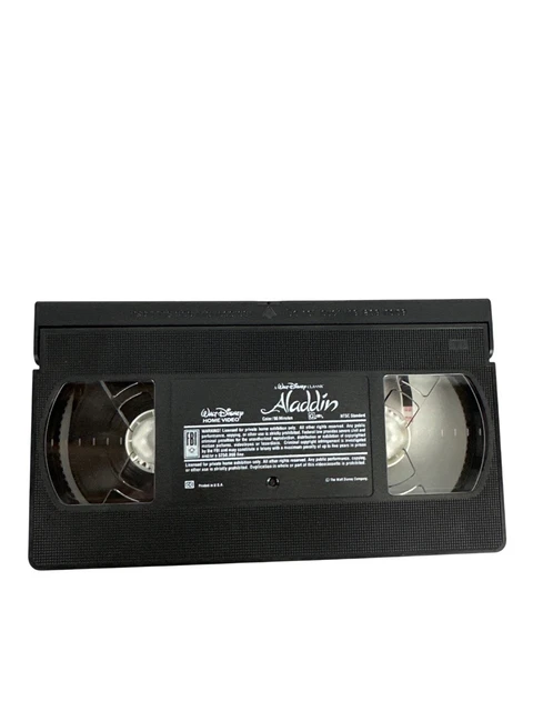ALADDIN WALT DISNEY Classic VHS 1993 Animated Movie Home Video NTSC £13 ...