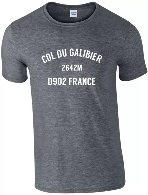 Col Du Galibier Cycling T-Shirt, Tour De France, Classic Climbs, Alps, All Sizes
