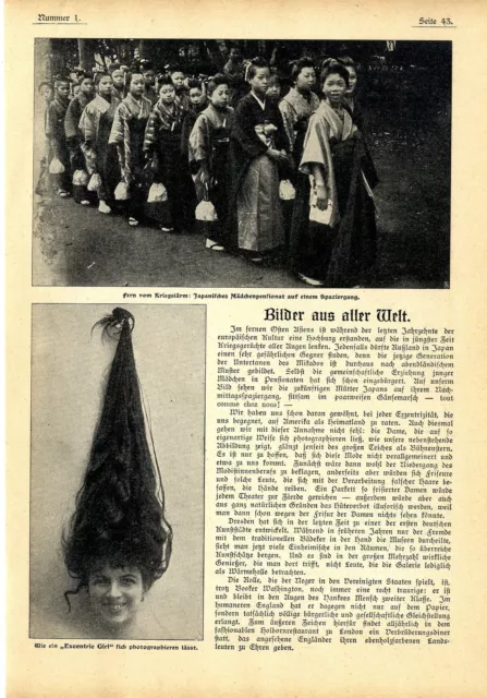 Japanisches Mädchenpensionat Dresdener Galerie Verbrüderungsfest in London 1904