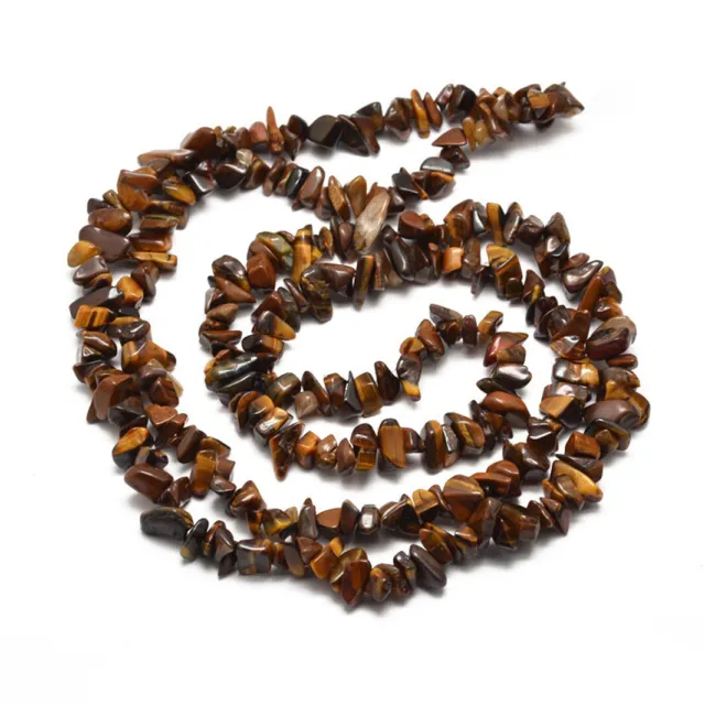 Natural Gemstone Chips Beads - Various Colours Types - Healing Stones Jewellery