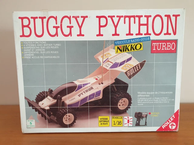 NIKKO BUGGY PYTHON RC vintage radio guidé 80's rare réf 163 - 1/16