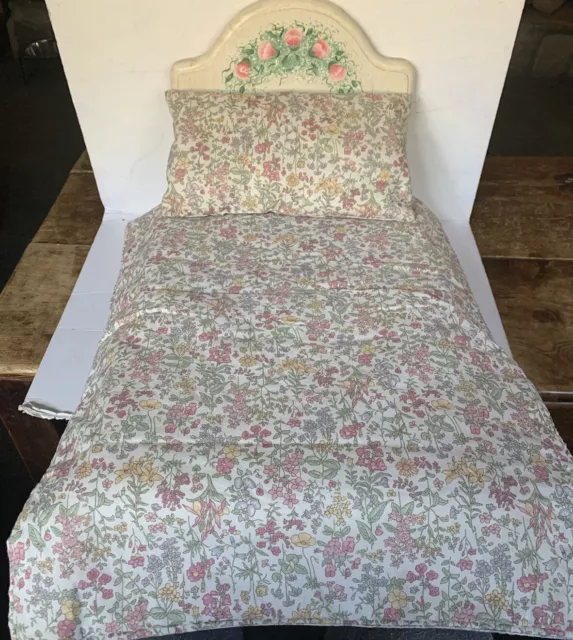 Handmade Doll Bed W/ Matching Reversible Bedding 18” AG, Generation, Other Dolls