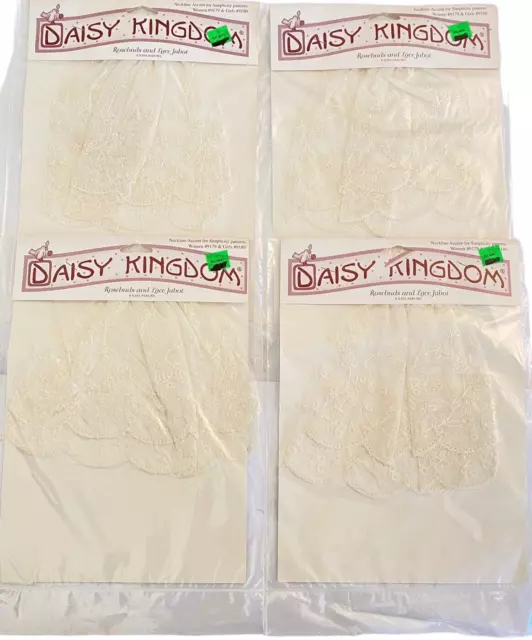 4 Daisy Kingdom Neckline Rosebuds & Lace Jabot Colonial for Simplicity Patterns
