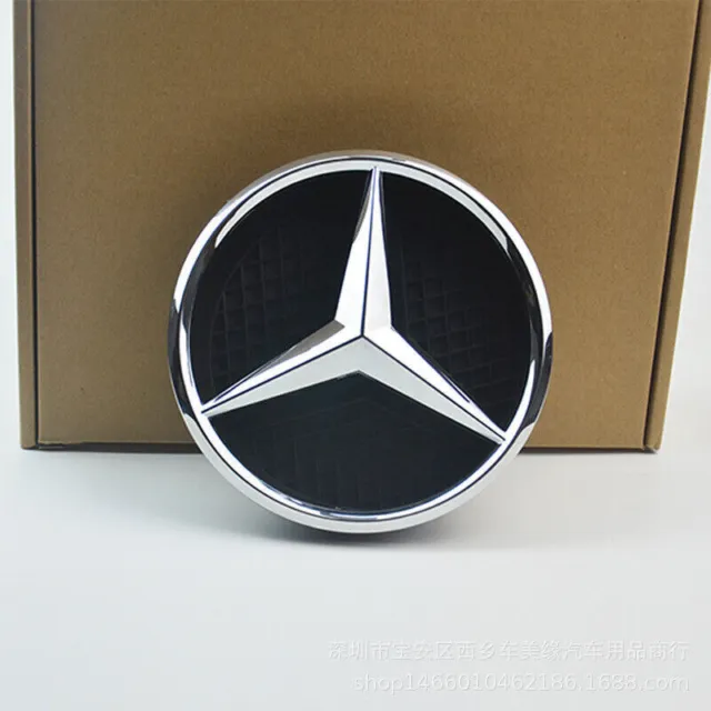 Fit Mercedes-Benz Grundträger Grundplatte Stern Grill Kühlergrill Emblem Sliver